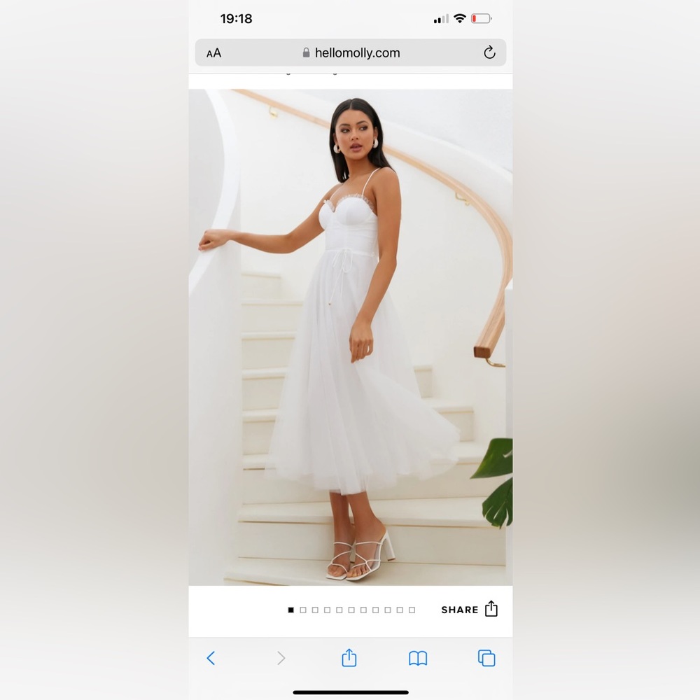 Hello Molly Wandering in the Light Dress in white!